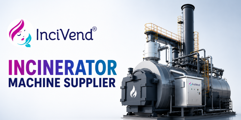 Incivend industrial incinerator machine for eco-friendly waste disposal in India
