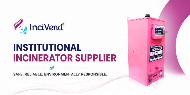 Institutional incinerator supplier in India by Incivend providing eco-friendly waste disposal systems