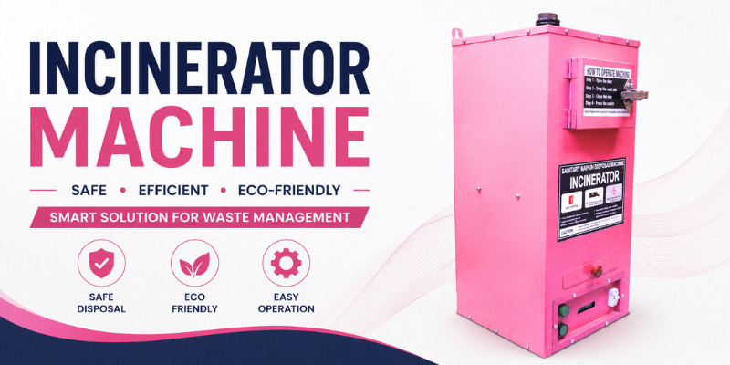 ncinerator Machine for safe and eco-friendly waste disposal.
